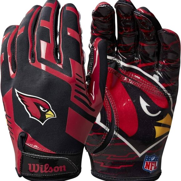 NWT Tampa Bay Buccaneers NFL Team Stretch Fit YOUTH Receiver Gloves Wilson - Picture 1 of 5